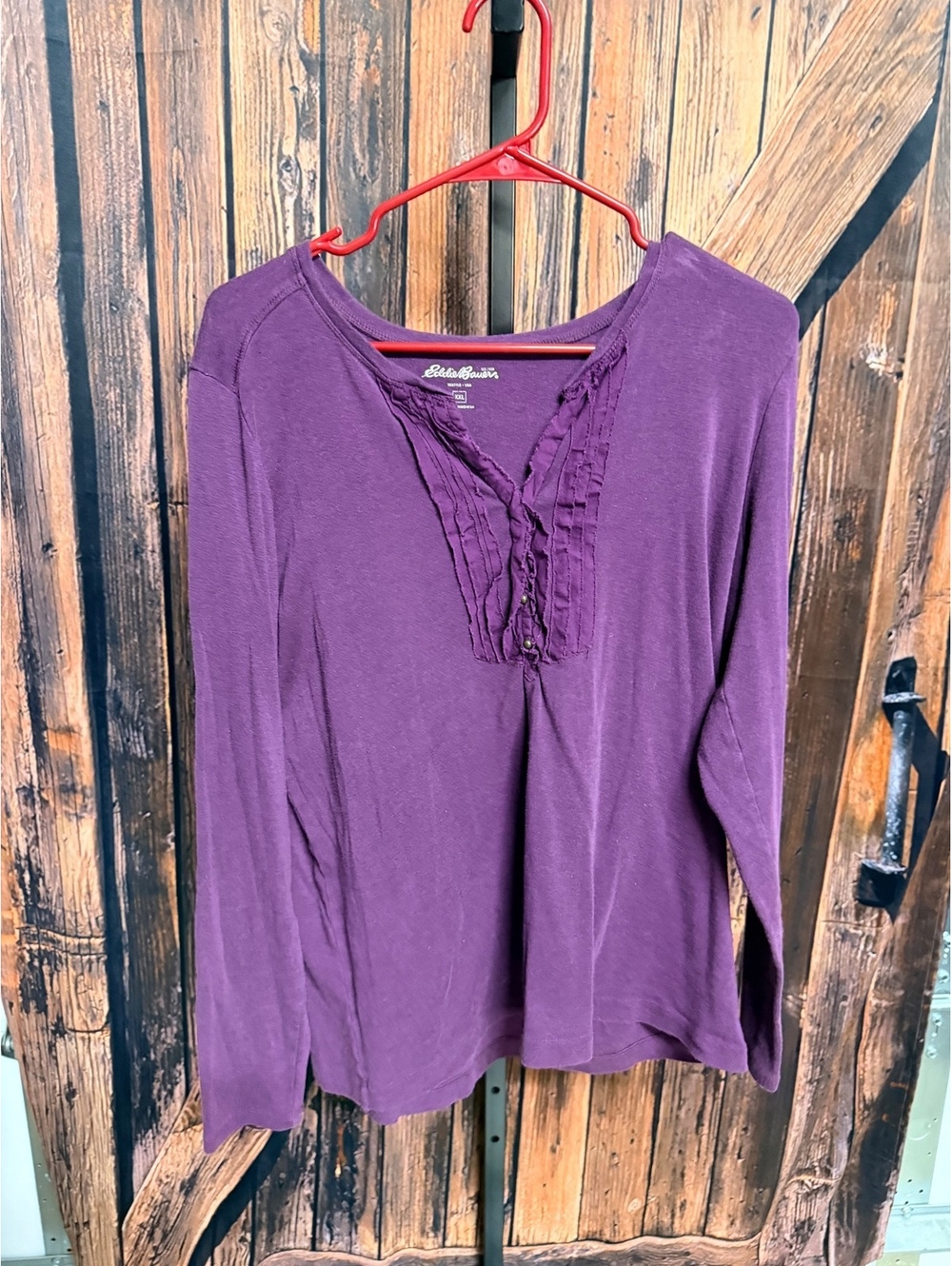 Eddie Bauer Purple Long Sleeve XXL Shirt